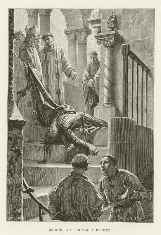 Murder of Thomas A Becket by American School