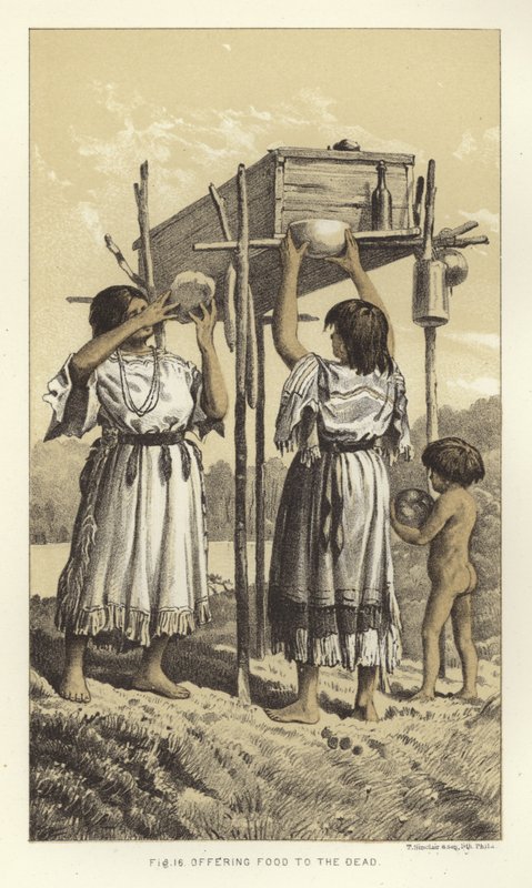 Offering Food to the Dead by American School