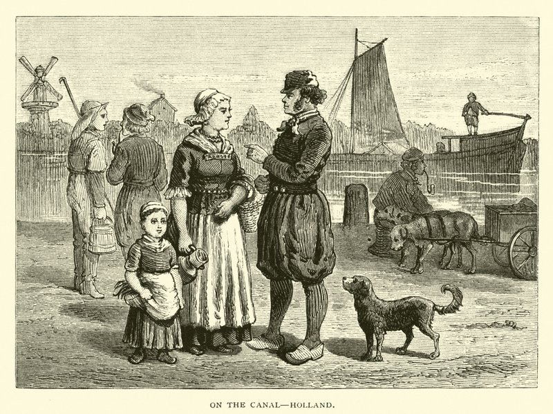 On the canal, Holland by American School