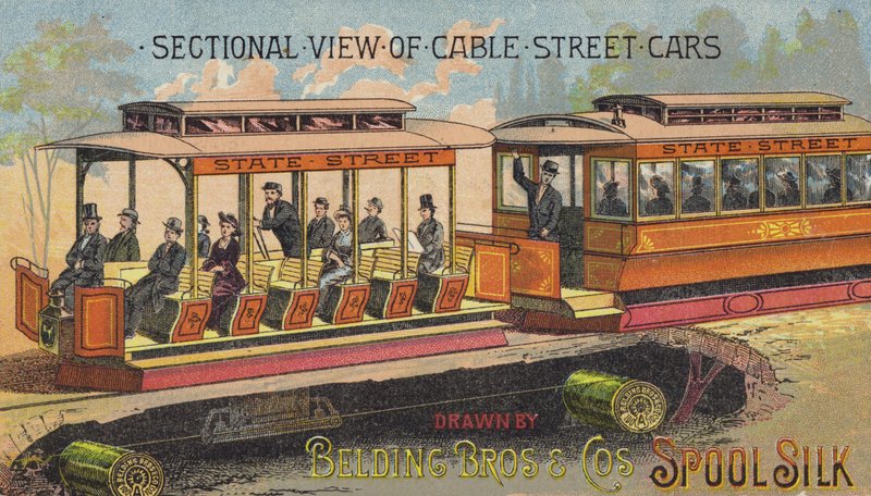 Passengers on Trams by American School