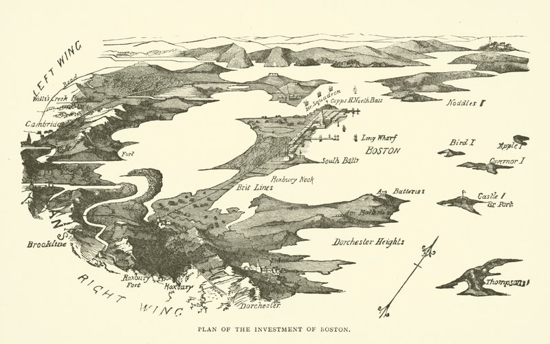 Plan of the investment of Boston by American School