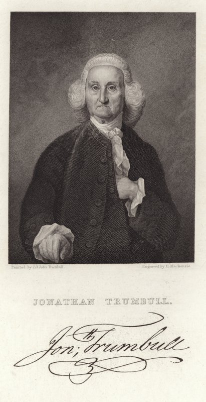 Portrait of Jonathan Trumbell by American School