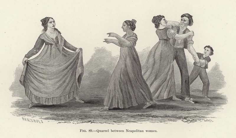 Quarrel Between Neapolitan Women by American School
