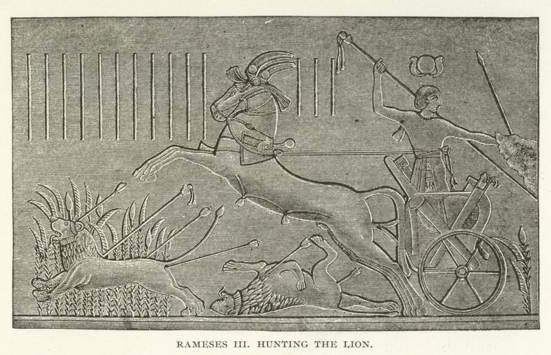 Rameses III Hunting the Lion by American School