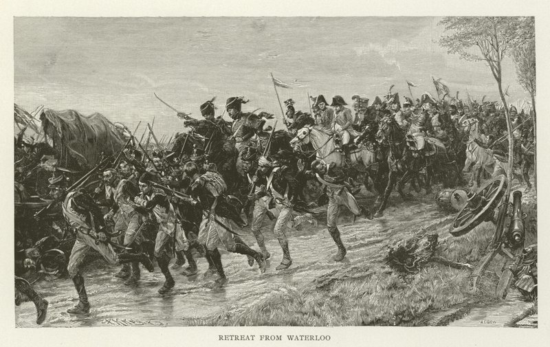 Retreat from Waterloo by American School
