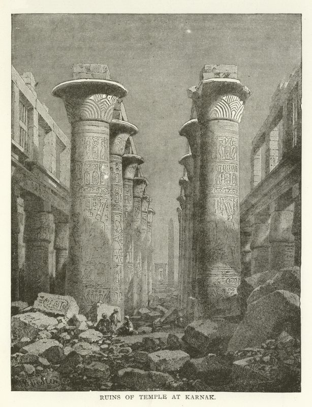 Ruins of Temple at Karnak by American School