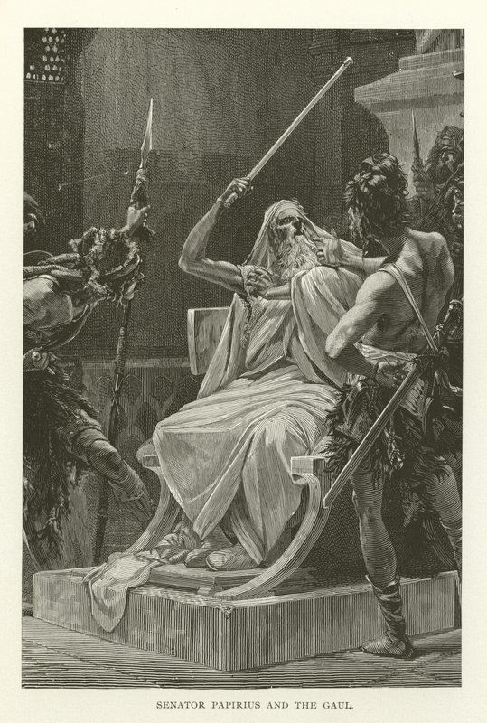 Senator Papirius and the Gaul by American School