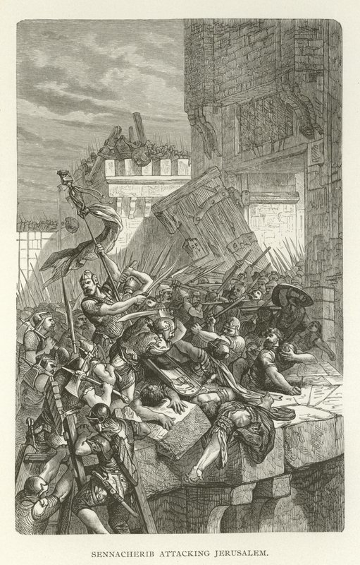 Sennacherib Attacking Jerusalem by American School