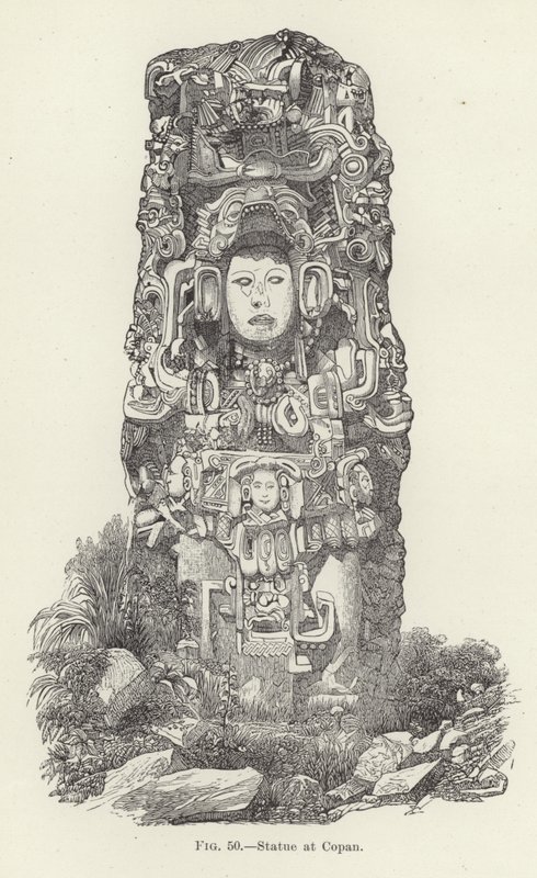 Statue at Copan by American School