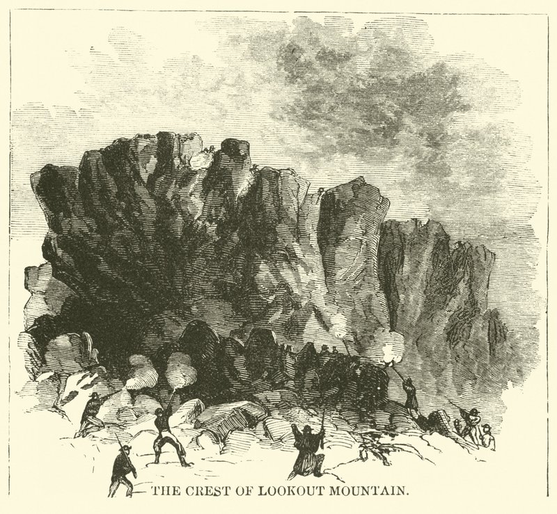 The Crest of Lookout Mountain, November 1863 by American School