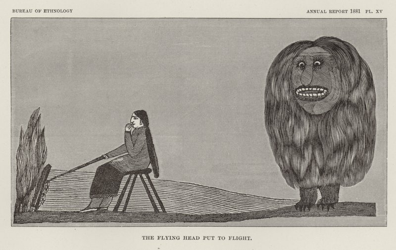 The Flying Head Put to Flight by American School