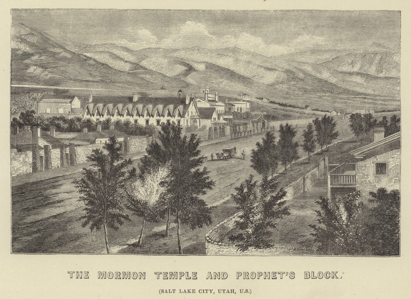 The Mormon Temple and Prophets Block by American School