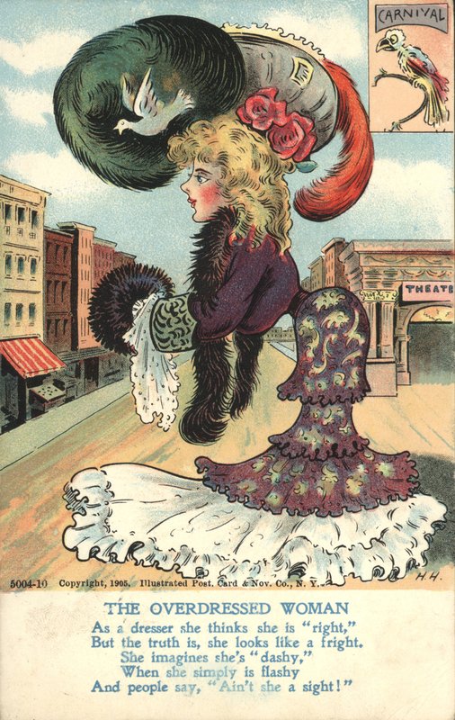 The Overdressed Woman by American School