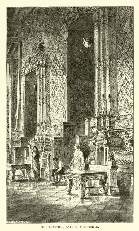 The Beautiful Gate of the Temple by American School