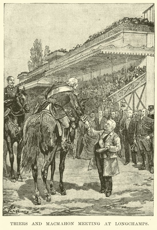 Thiers and Macmahon meeting at Longchamps by American School