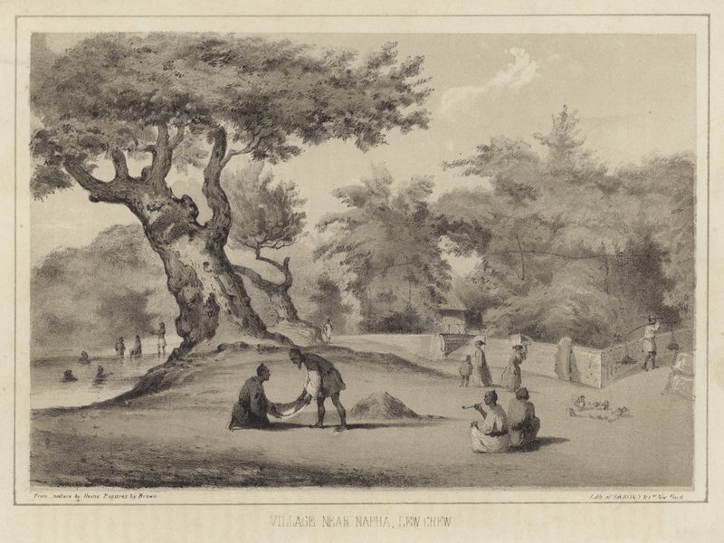Village near Napha, Lew Chew (Ryukyu Islands) by American School