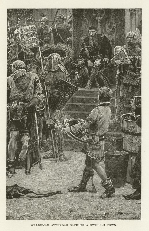 Waldemar Atterdag Sacking a Swedish Town by American School