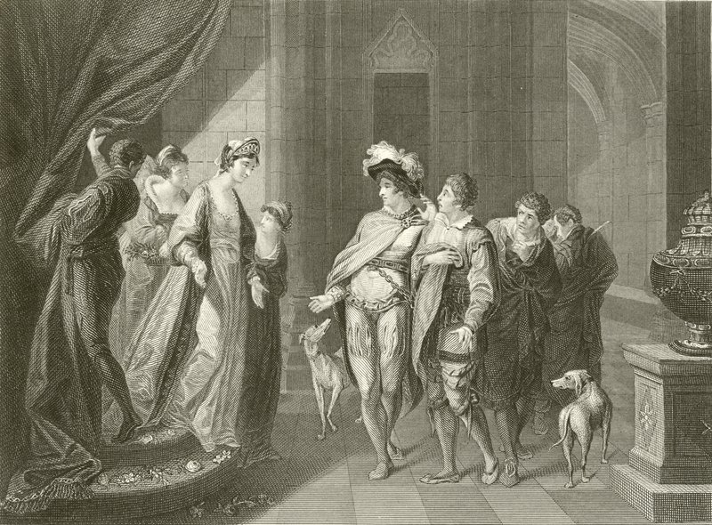 The Interview Between Edgar and Elfrida by Angelica Kauffmann