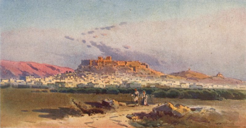 Athens and the Acropolis by Angelos Giallinos