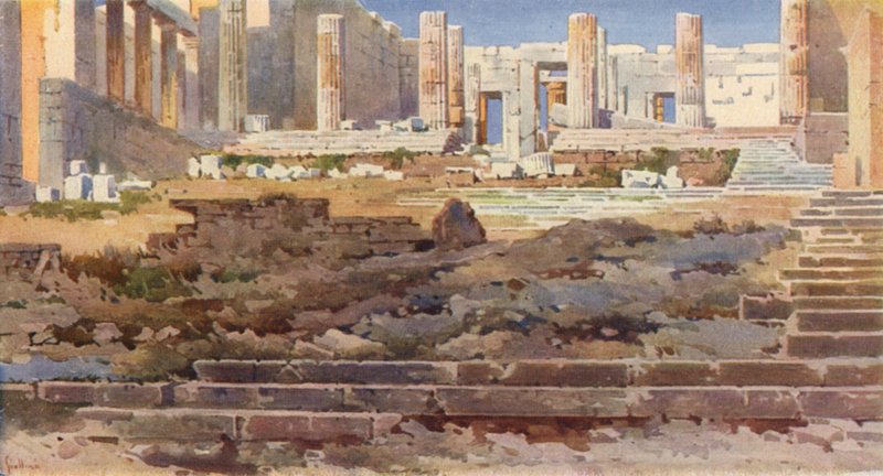 Propylaea on the Acropolis, Athens by Angelos Giallinos