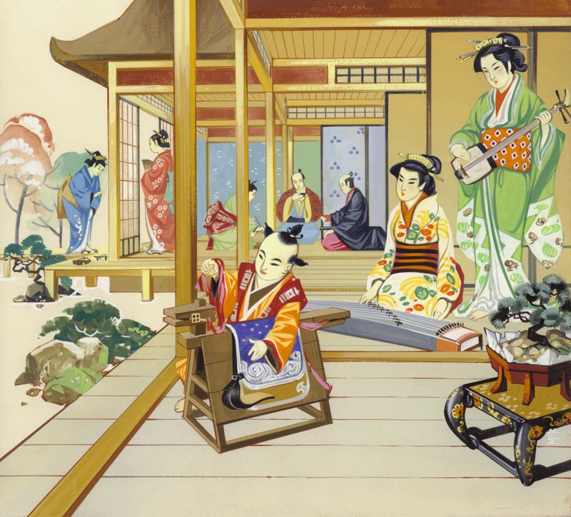 18th century Japanese house by Angus McBride