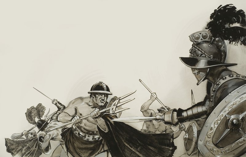 Gladiator Fights by Angus McBride