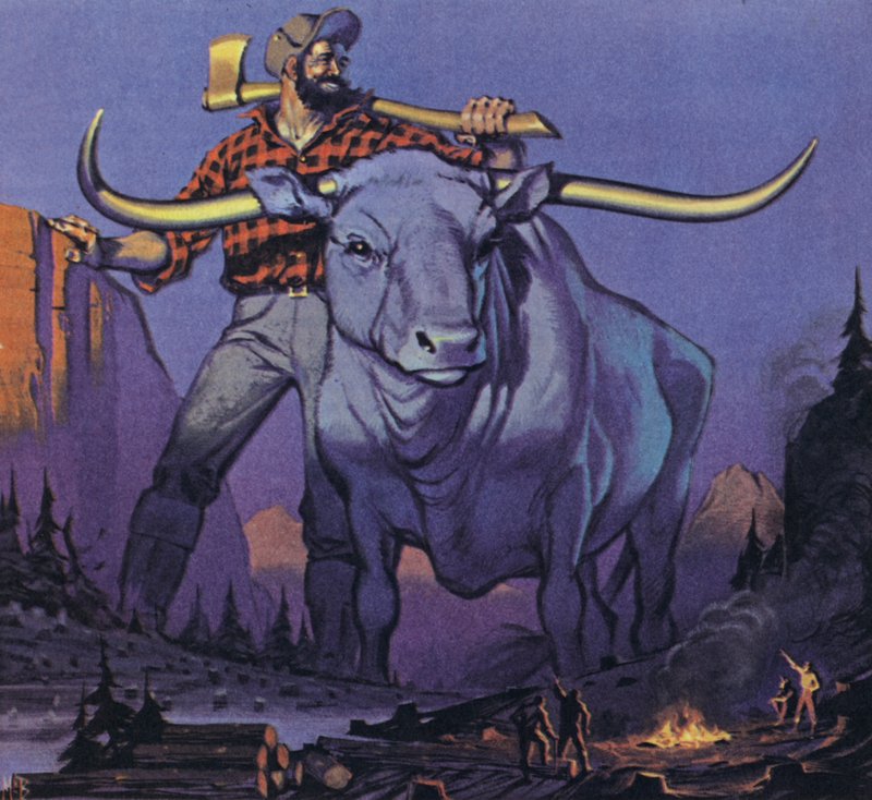 Paul Bunyan and Babe by Angus McBride