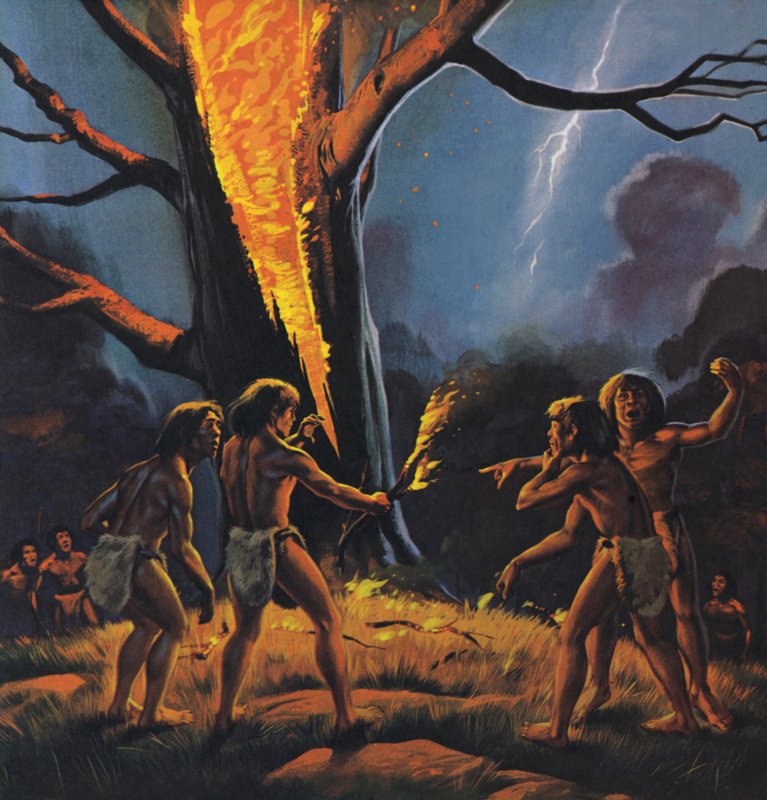 Prehistoric Man and Fire by Angus McBride