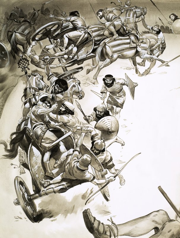 Unidentified battle scene by Angus McBride