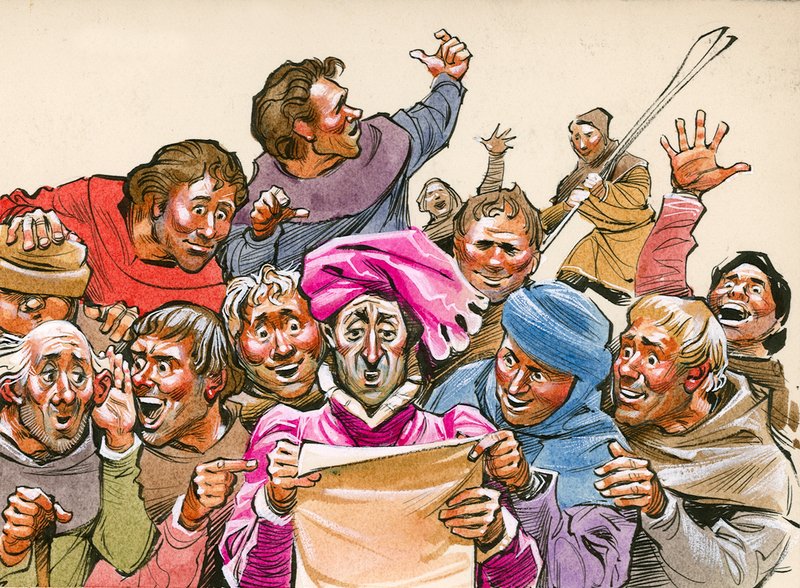 Watermen of Bewdley by Angus McBride