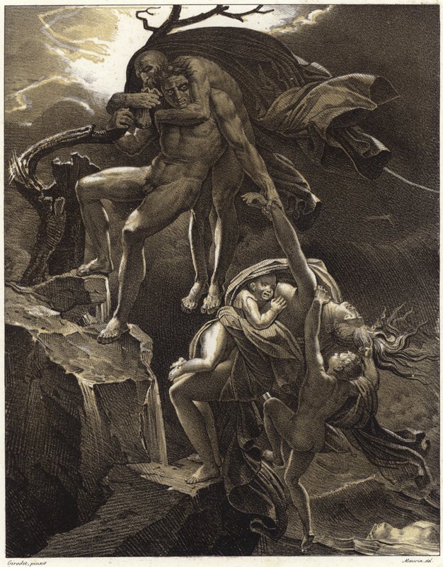 Scene of the Deluge by Anne Louis Girodet de Roucy Trioson