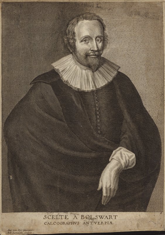 Portrait of Schelte a Bolswert by Anthony van Dyck