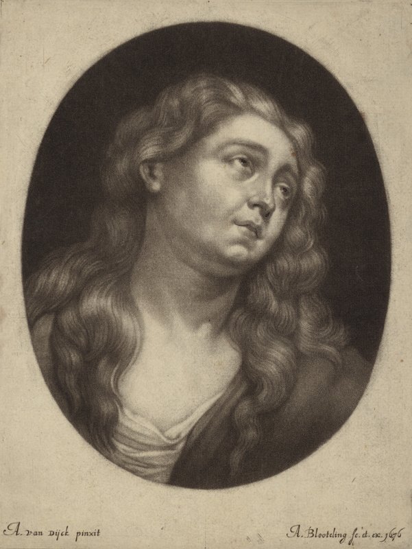 The head of St Mary Magdalene by Anthony van Dyck