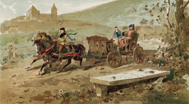 Ramshackle Carriage, Spanish Netherlands by Armand Jean Heins