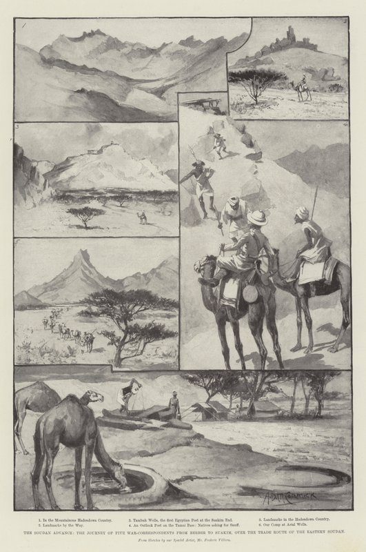 The Soudan Advance, the Journey of Five War-Correspondents from Berber to Suakim by Arthur David McCormick