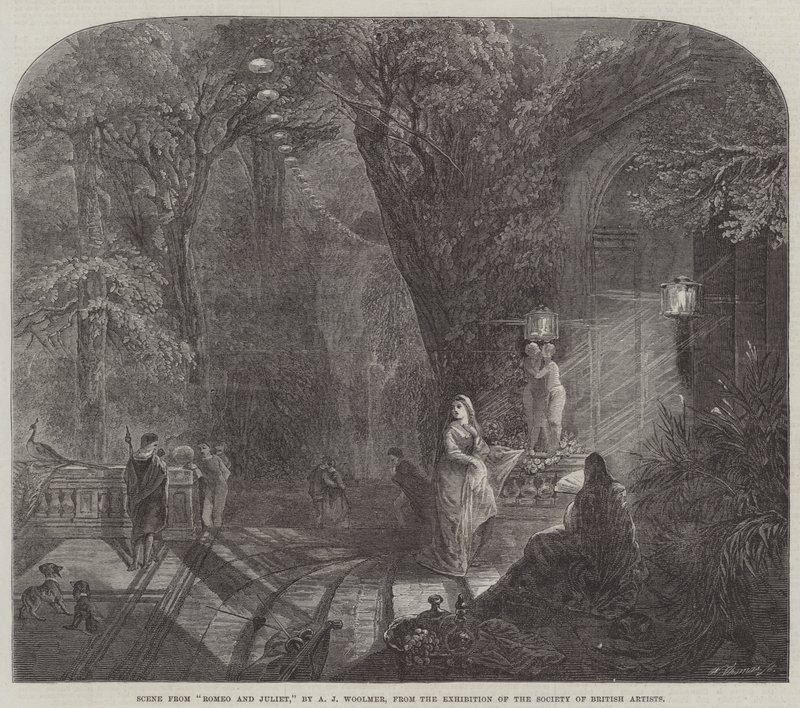 Scene from Romeo and Juliet by Arthur Joseph Woolmer