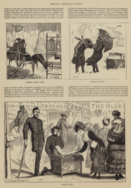 Graphic America, Boston by Arthur Boyd Houghton