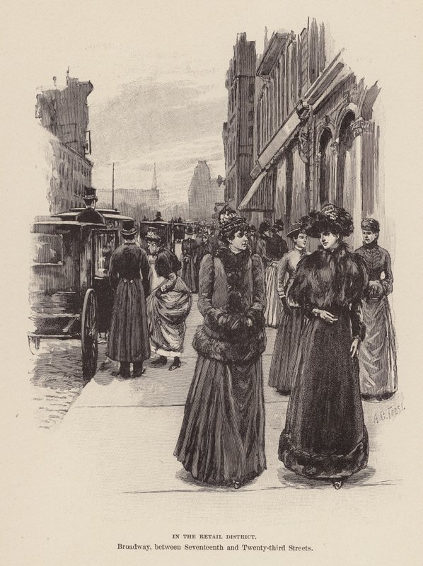 In the Retail District by Arthur Burdett Frost