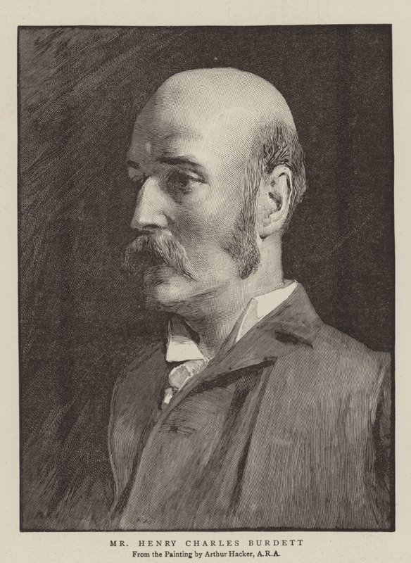 Mr Henry Charles Burdett by Arthur Hacker