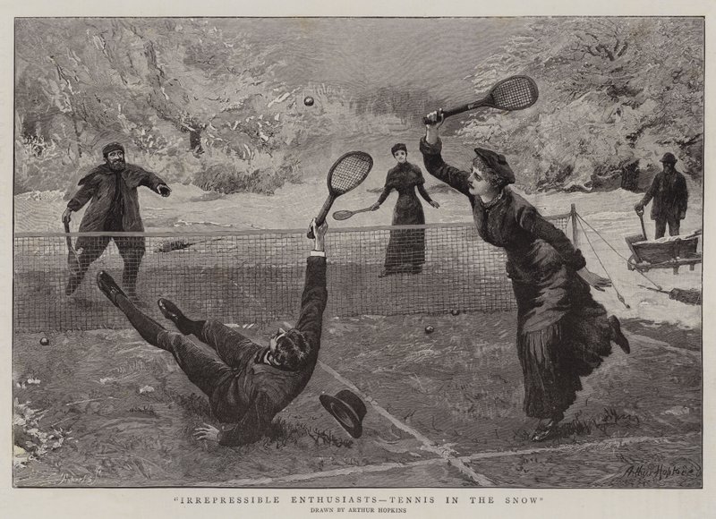 Irrepressible Enthusiasts, Tennis in the Snow by Arthur Hopkins