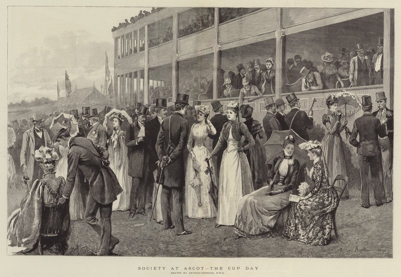Society at Ascot, the Cup Day by Arthur Hopkins