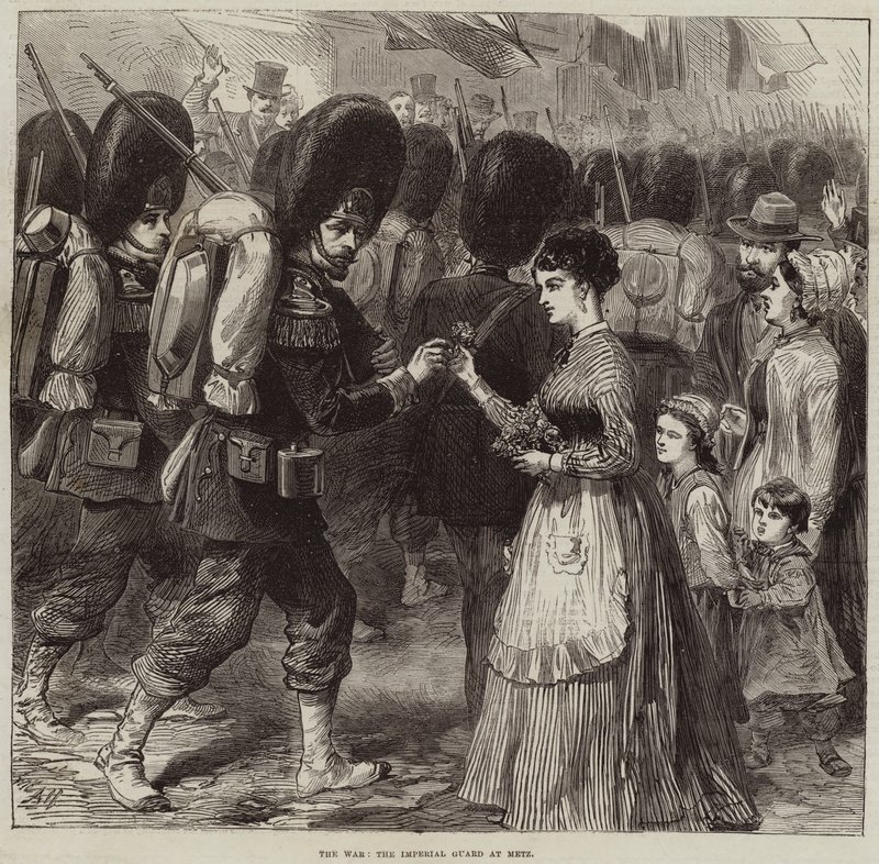 The War, the Imperial Guard at Metz by Arthur Hopkins