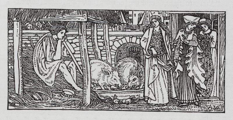 Hans Christian Andersen: The Swineherd by Arthur Joseph Gaskin