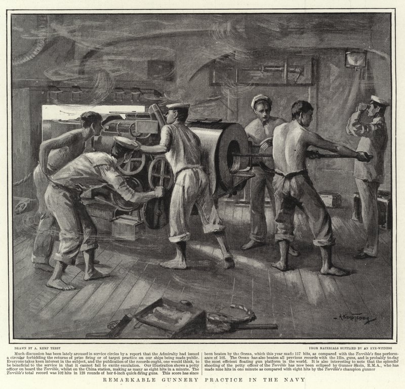 Remarkable Gunnery Practice in the Navy by Arthur Kemp Tebby