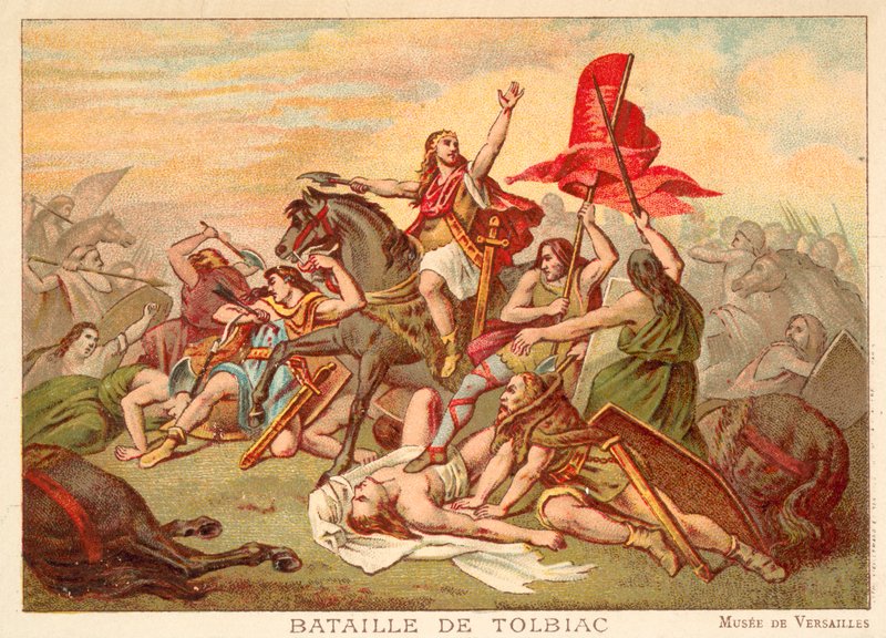 Battle of Tolbiac, 496 by Ary Scheffer