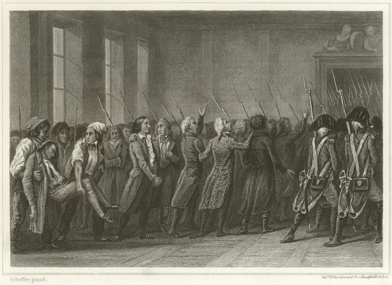 The Girondists Marched to Death by Ary Scheffer