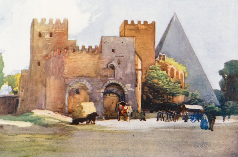 Rome: Gate of S Paolo by Aubrey Waterfield