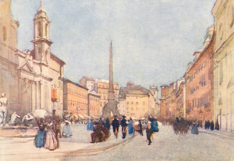 Rome: Piazza Navona by Aubrey Waterfield