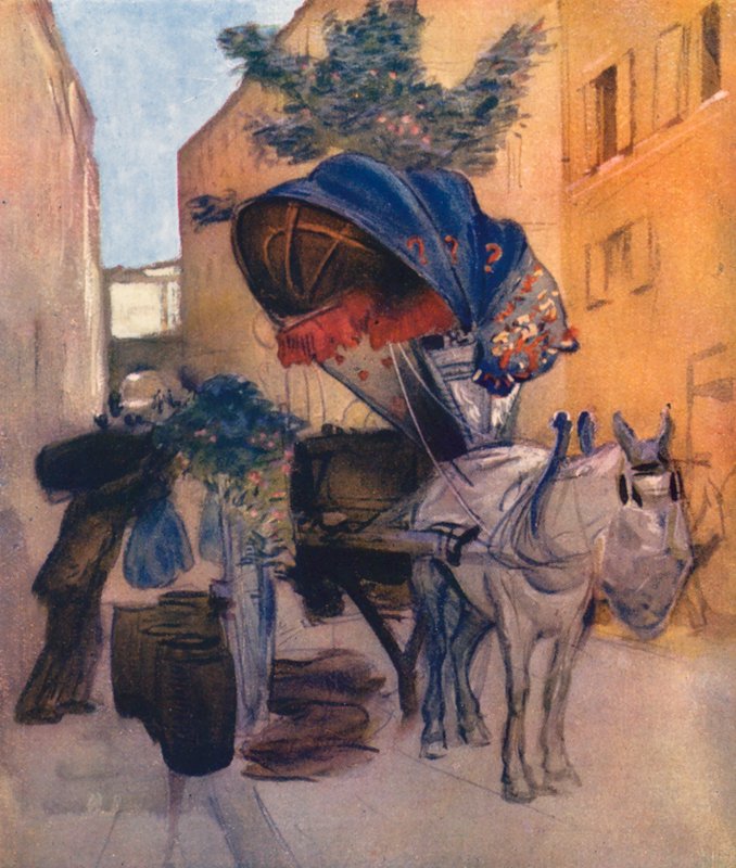 Rome: Roman Wine Cart by Aubrey Waterfield