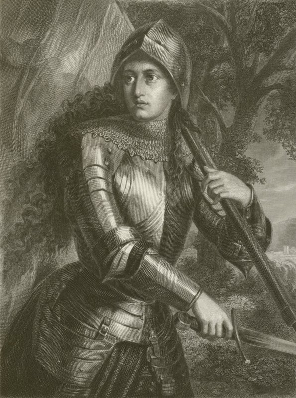 Johanna (engraving) by August Friedrich Pecht
